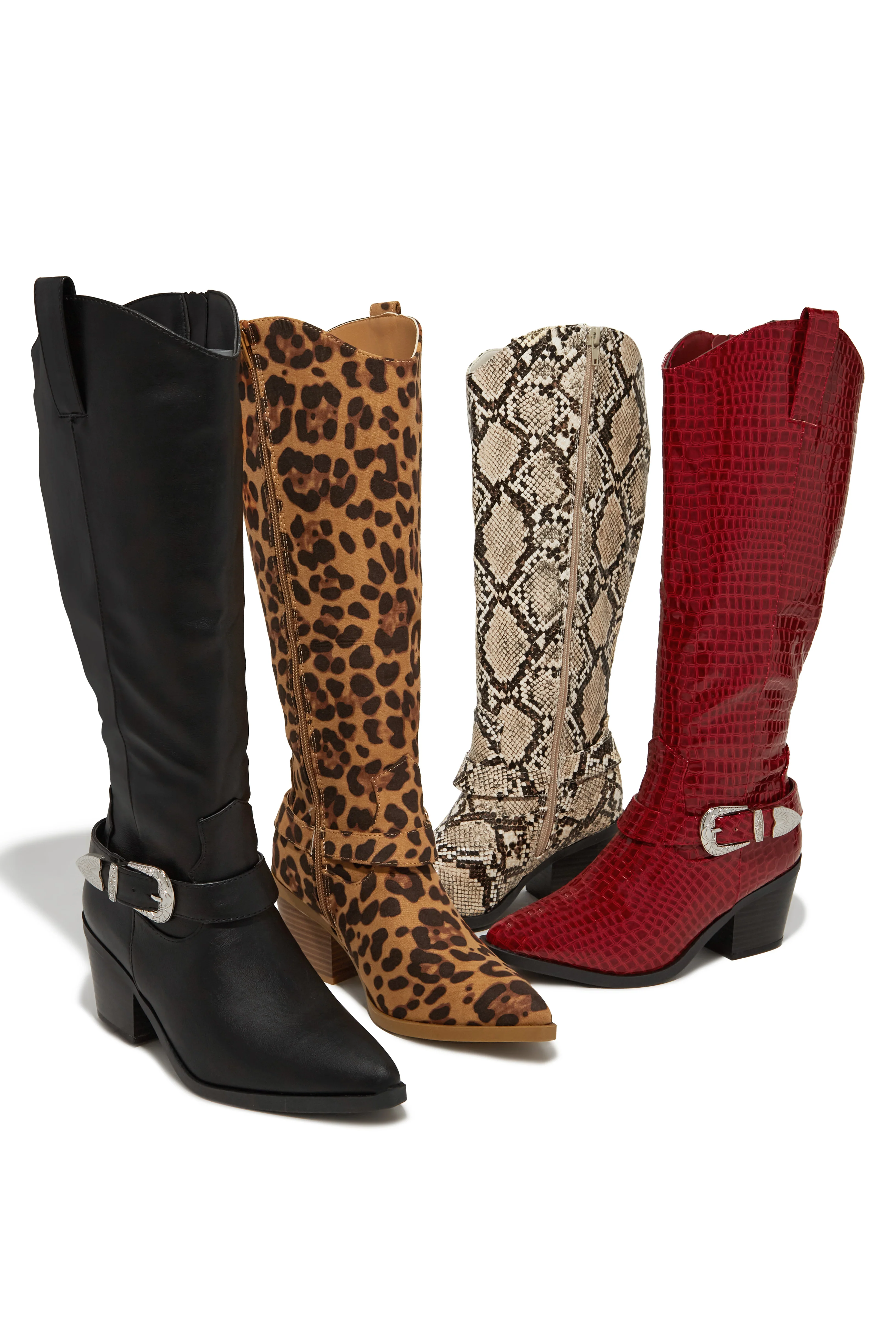 Zelia Western Cowgirl Boots - Leopard - Image 7