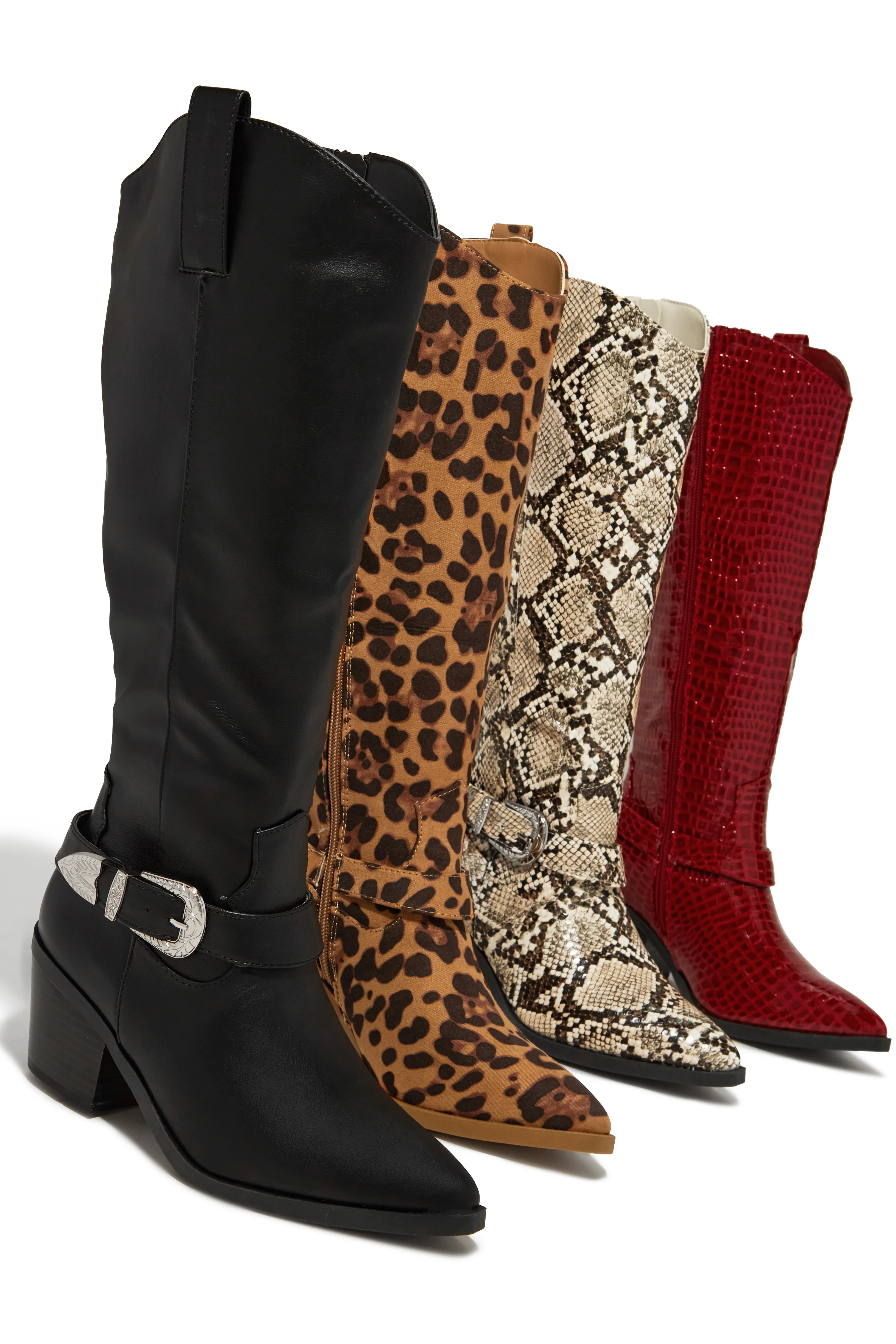 Zelia Western Cowgirl Boots - Leopard - Image 8