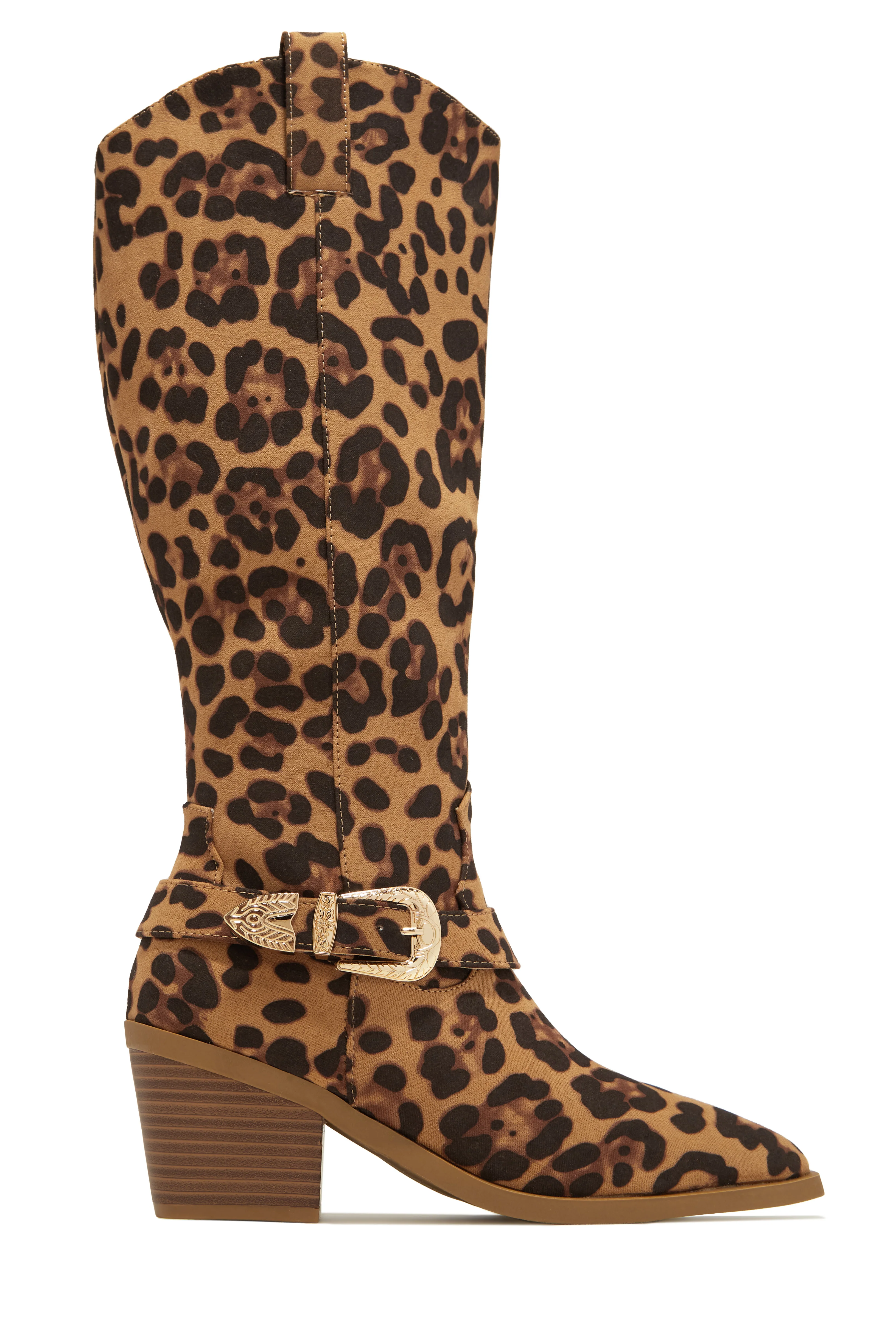 Zelia Western Cowgirl Boots - Leopard - Image 9