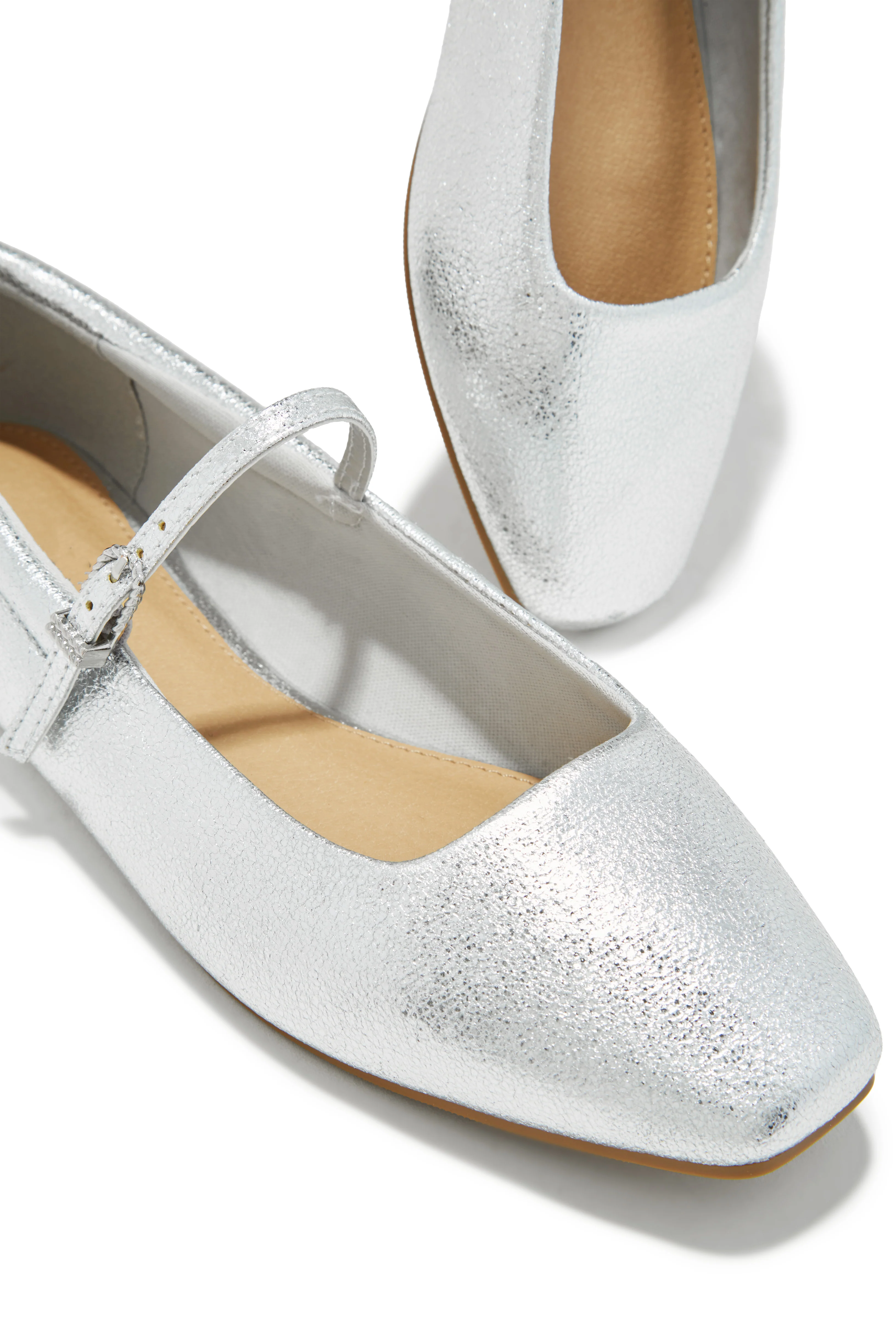 Zoe Flats - Silver - Image 2